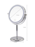 Showerdrape Chrome Iris LED vanity mirror (British brand)