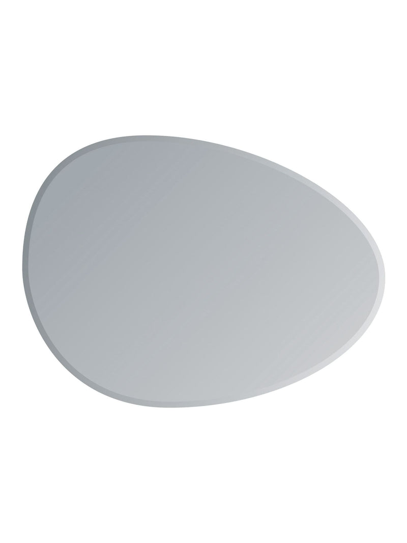 Showerdrape pebble shaped bathroom mirror large 70x50cm, UK version