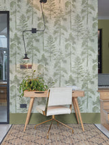 Next Graham & Brown Green Norse Forrest 10M Wallpaper- Buy online at McGrocer