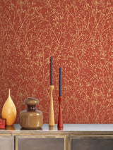 Next Clarissa Hulse Red Gypsophila Wallpaper 10m x 52cm- Buy online at McGrocer