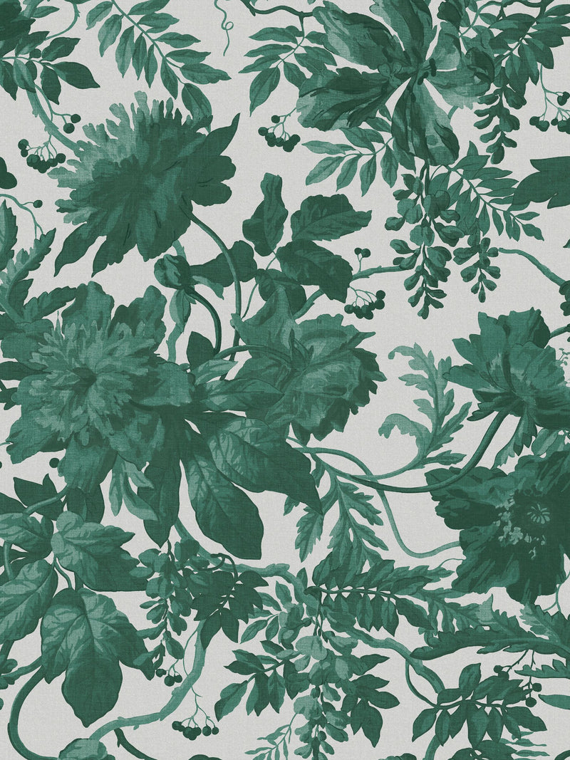 Graham & Brown Enzia emerald green wallpaper 10m (British brand)