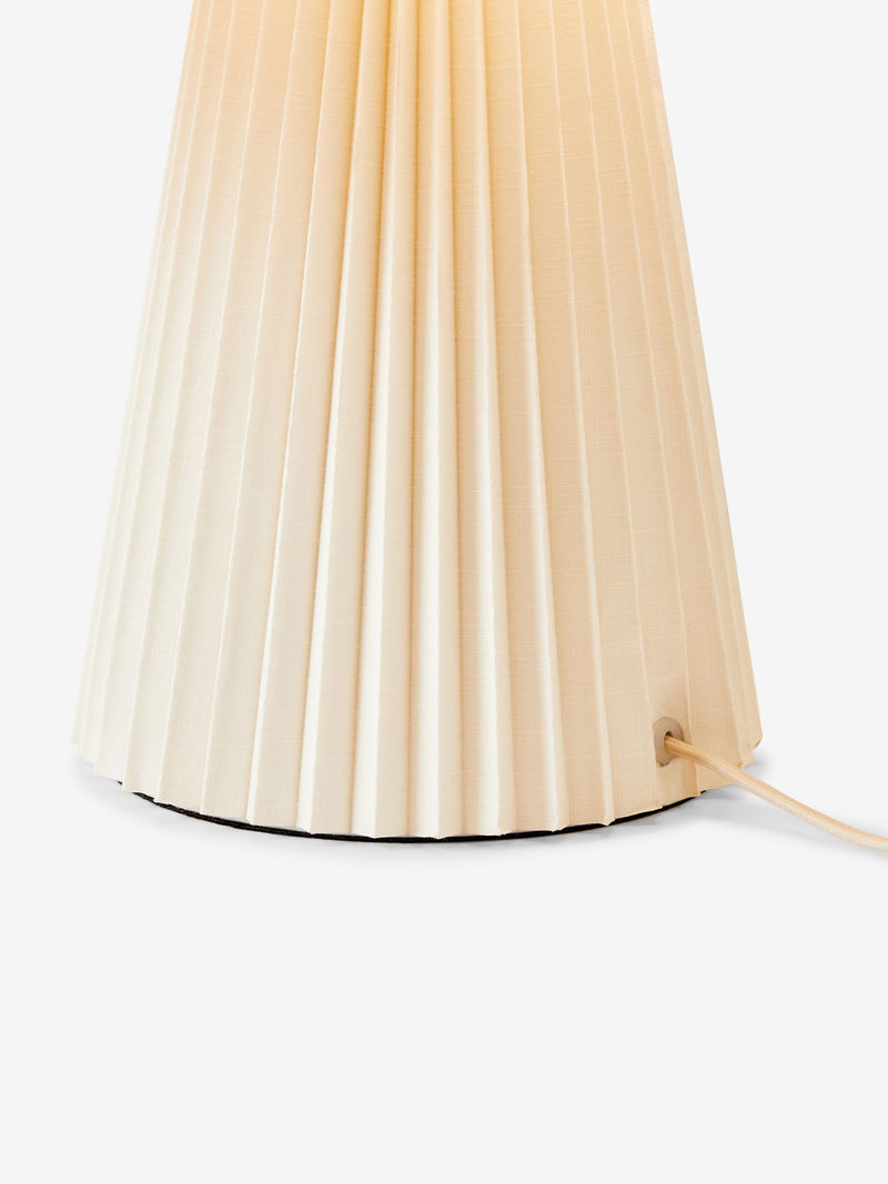 MADE.COM cream Lila pleated table lamp 52cm - British product