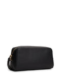 Tommy Hilfiger black monogram textured crossbody camera bag (British brand)