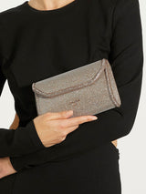 Next Dune London Gold Bellini Border Foldover Clutch- Buy online at McGrocer