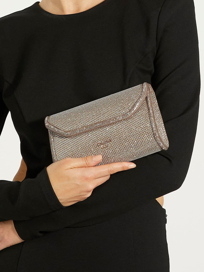 Dune London Gold Bellini Border Foldover Clutch - British product