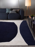 Asiatic Rugs Indigo Matrix Signature rug, imported from the UK