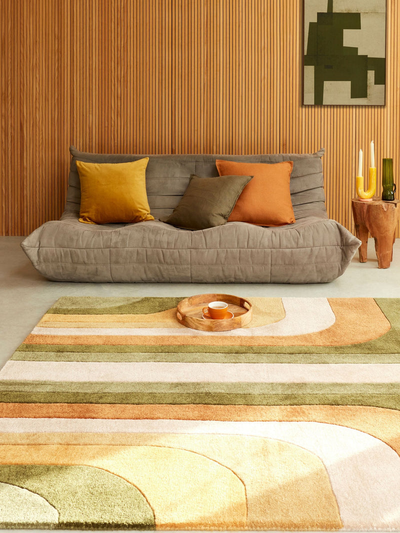 Asiatic Rugs green Romy retro rug - British product