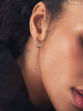 Sterling silver twist hoop earrings (British brand)
