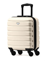 Next Flight Knight Cream EasyJet Underseat Cabin Carry-On Luggage 4 Wheel ABS Hard Case 45x36x20cm- Buy online at McGrocer