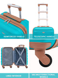 Flight Knight blue hard shell 3-piece suitcase set, imported from the UK