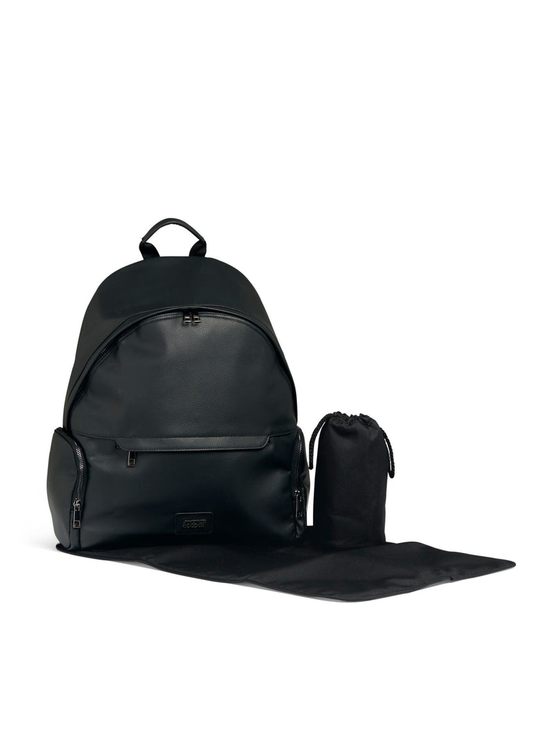 Mamas & Papas black leatherette changing backpack, UK version