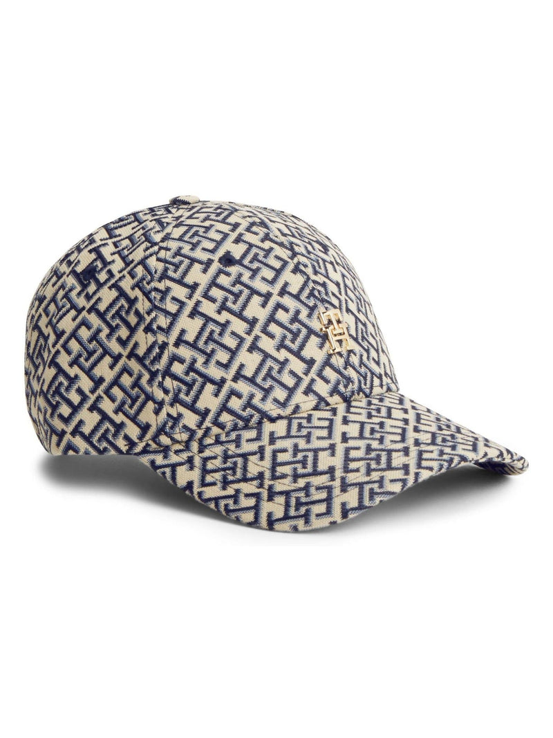 Tommy Hilfiger blue monogram jacquard baseball cap - British product