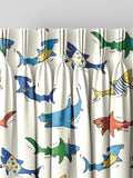 Cath Kidston kids summer sharks curtains (British brand)