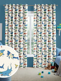 Cath Kidston kids summer sharks curtains (British brand)