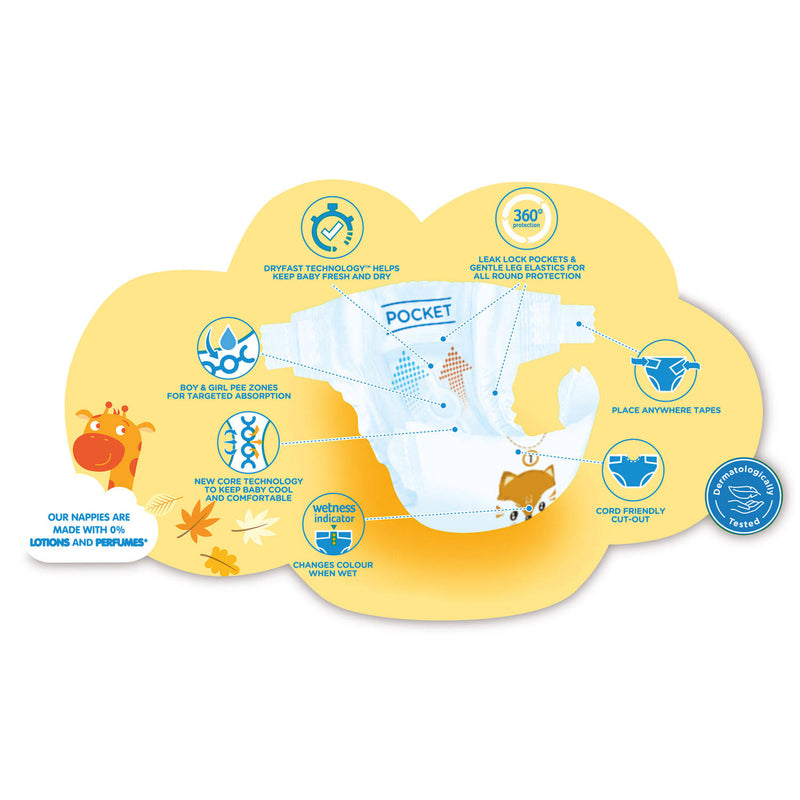 Nappies Size 1 newborn nappies 24 pack - British product