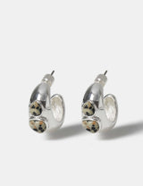M&S M&S Natural Stone Inlay Hoop Earrings- Buy online at McGrocer