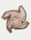 Neutral print scarf, imported from the UK