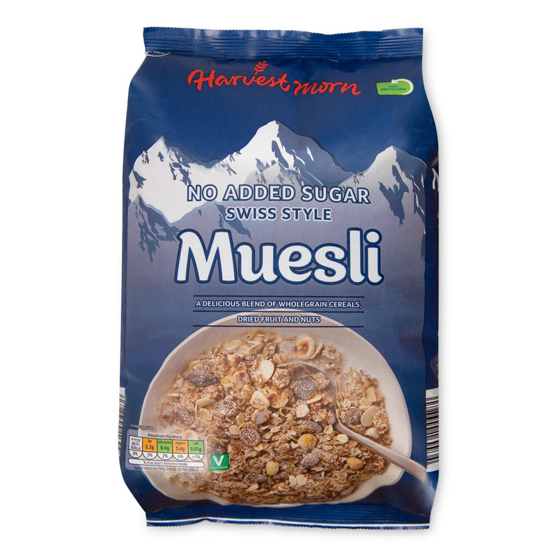 Swiss style muesli with no added sugar, 1.1kg (British brand)