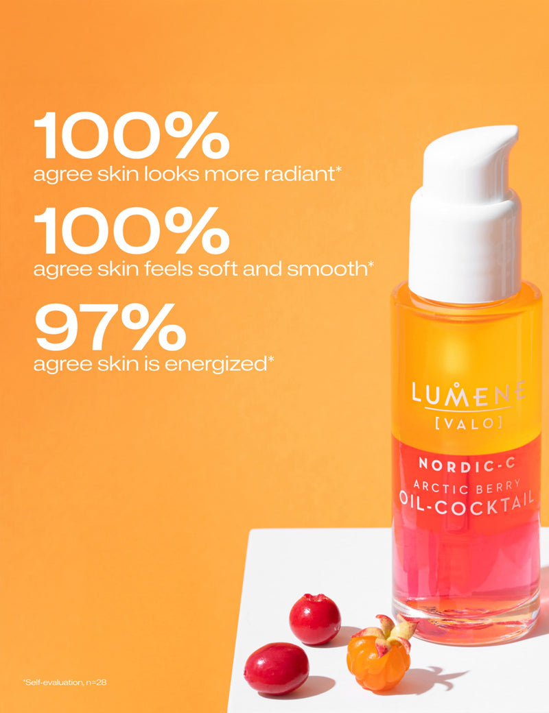 Valo Arctic Berry face oil 30ml, imported from the UK