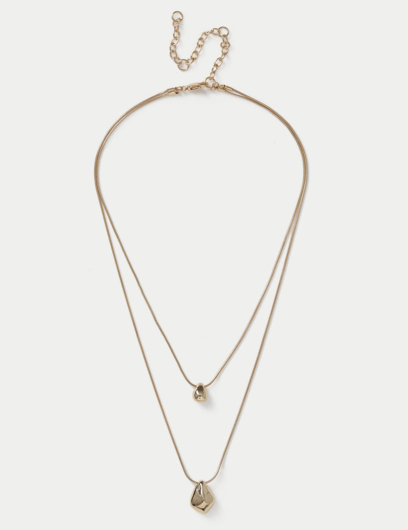 M&S nugget multi row necklace (British brand)