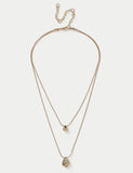 M&S nugget multi row necklace (British brand)