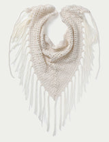 M&S M&S White Crochet Fringe Scarf- Buy online at McGrocer