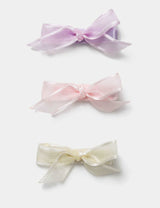 M&S Occasion Organza Bow Hair Clips 3 Pack- Buy online at McGrocer