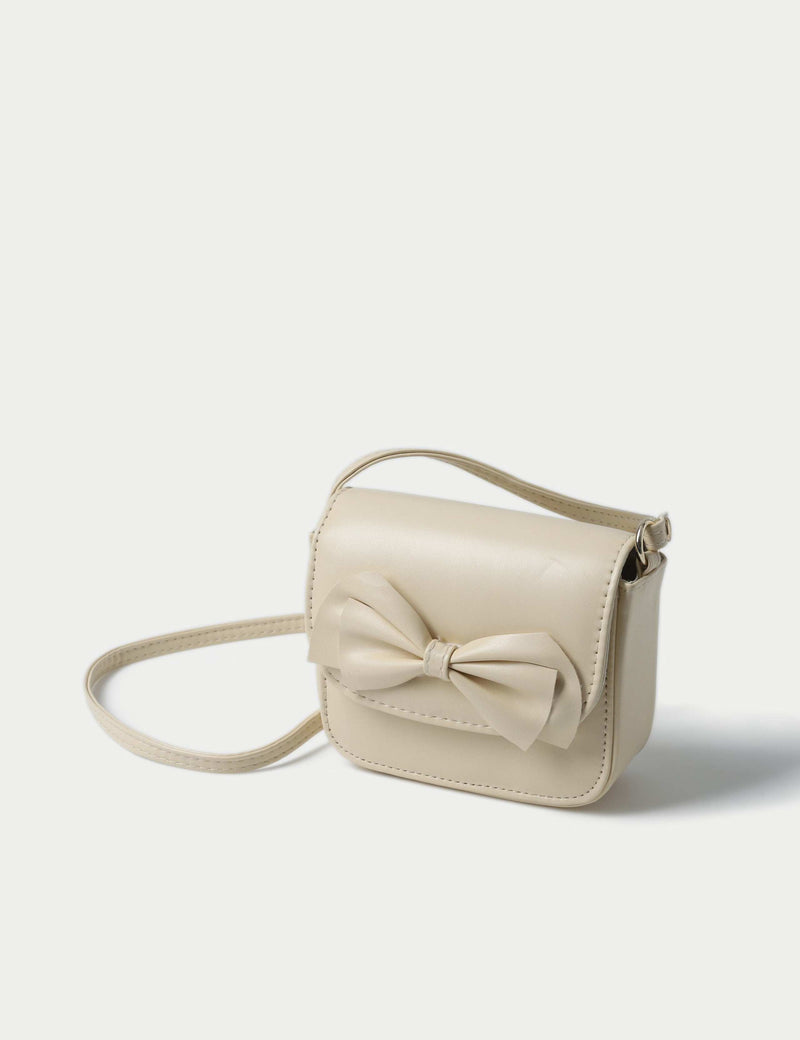 Occasion yellow bow front gift bag (British brand)