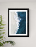 East End Prints Ocean Aerial framed art print, UK version