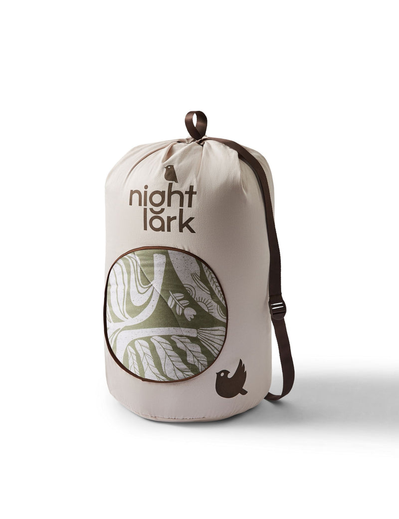 Night Lark coverless duvet and pillowcase set - British product