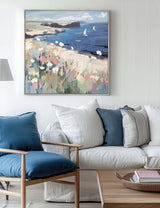 M&S Gallery Direct On the Breeze Square Framed Canvas- Buy online at McGrocer
