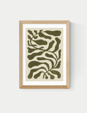 East End Prints One Hundred Leaved Plant Green Framed Art, imported from the UK