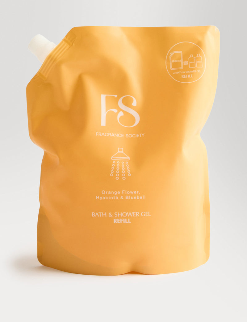 Fragrance Society Orange Bath & Shower Refill 1010 ml - British product