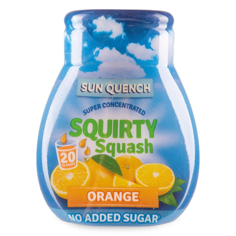 Orange super concentrated squirty squash - British product