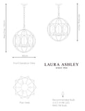 Laura Ashley orbital pendant light 40cm - British product