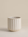 Ridged Ceramic Planter 14.6 cm wide - British product