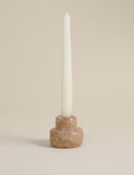 Marble hybrid candle holder with taper and tealight - British product