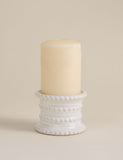 Bobble pillar candle holder ceramic 10cm - British product