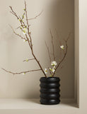 M&S short ribbed ceramic vase 20 cm (British brand)