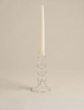 Glass bobble candle holder tall 18.5 cm, UK version