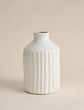 Tall ridged ceramic vase 30.2cm (British brand)