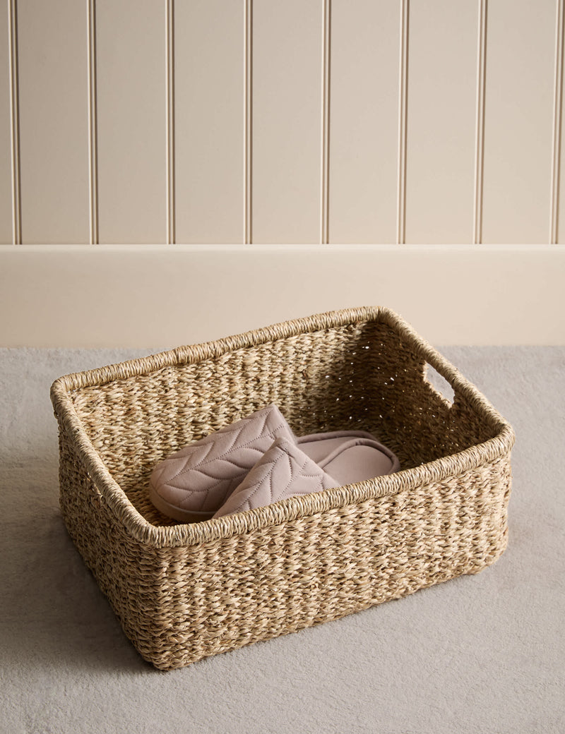 Seagrass Large Rectangular Basket