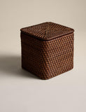 Rattan cube storage box 17cm cube, imported from the UK
