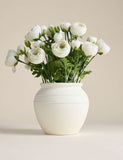 Moss & Sweetpea artificial ranunculus arrangement 42cm height - British product