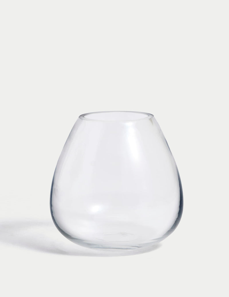 Small glass teardrop vase, UK version
