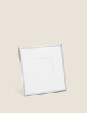 Elegant photo frame 3x3 inch brushed silver - British product