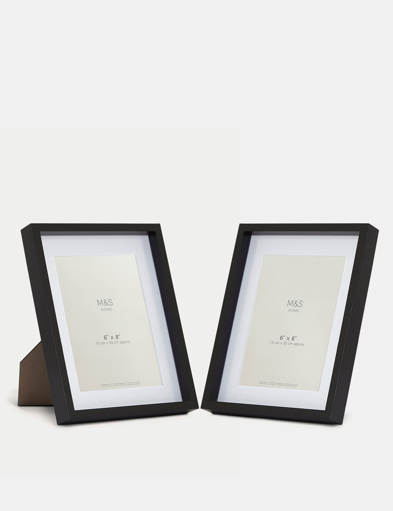 6x8 inch photo frames set of two (British brand)