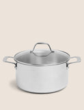 Stainless steel 24cm stock pot, imported from the UK