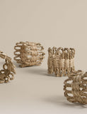 M&S rattan flower napkin rings, pack of 4, UK version