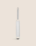 Stainless steel zester grater with silicone base and hanging loop (British brand)